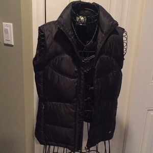 Women's Dakini black down vest - size small